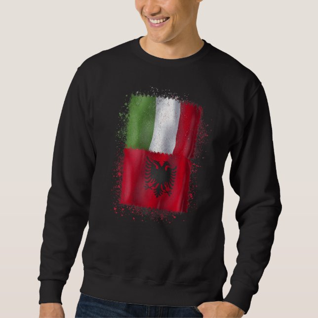 Sudadera Albania E Italia, Albania Y Albania (Anverso)