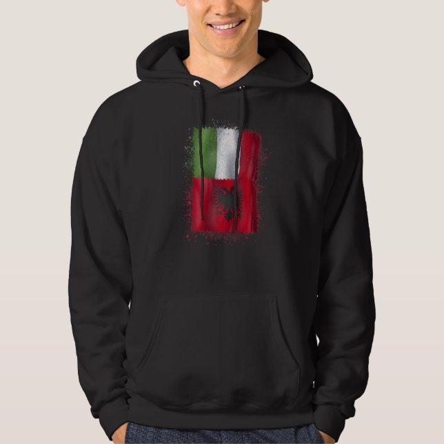 Sudadera Albania E Italia, Albania Y Albania (Anverso)