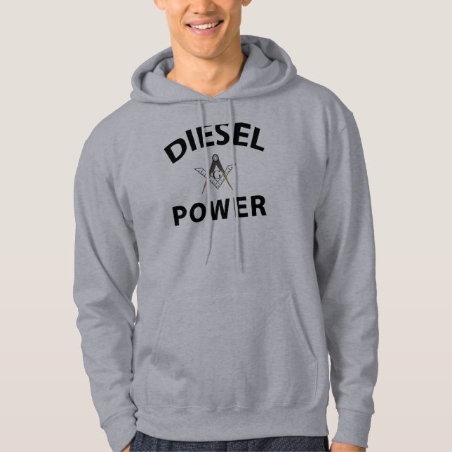 Sudadera Albañiles de trueque de motor diesel (Anverso)