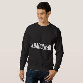 Sudadera Albarone Gangster Silueta Gráfica - Blanco