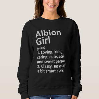 Sudadera Albion Chica Mi Michigan Funny City Home Roots