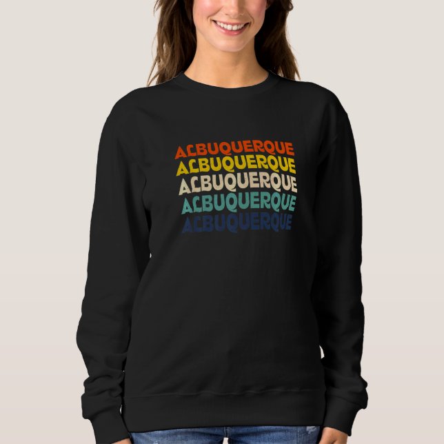 Sudadera Albuquerque Nuevo México Nm Hogar Estado Amer (Anverso)