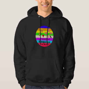 Sudadera Albuquerque Nuevo México Retro Vintage Ai caliente