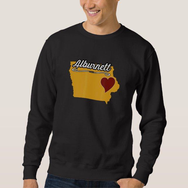 Sudadera ALBURNETT IOWA IA USA Cute Souvenir Merch  US City (Anverso)