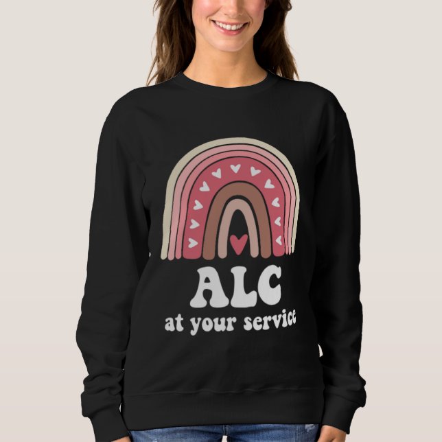 Sudadera ALC Associate Licensed Counselor Rainbow Therapist (Anverso)