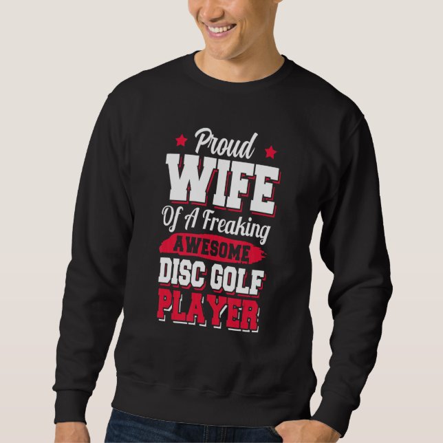 Sudadera Alcalde de golf Frisbee Disk Golf Player Wife (Anverso)