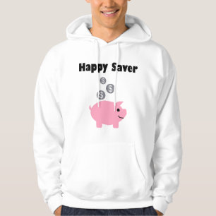Sudadera Alcancía Feliz Ahorrador y Monedas Color Claro