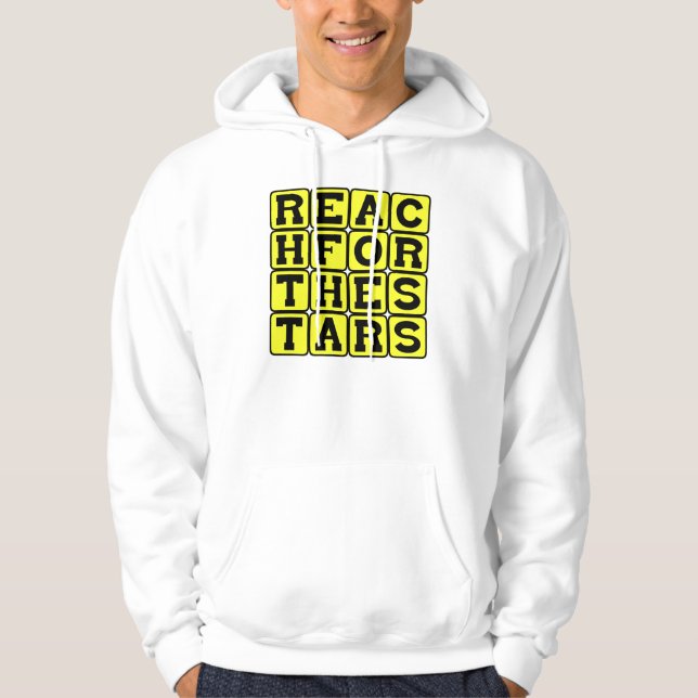 Sudadera Alcanzar las Estrellas, Frase Motivacional (Anverso)