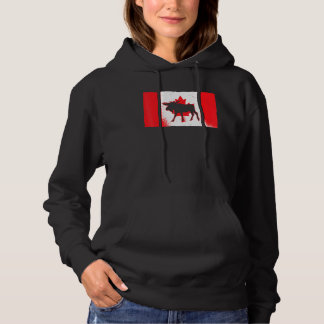 Sudadera Alce canadiense Día de Canadá Hoja de Arce Orgullo
