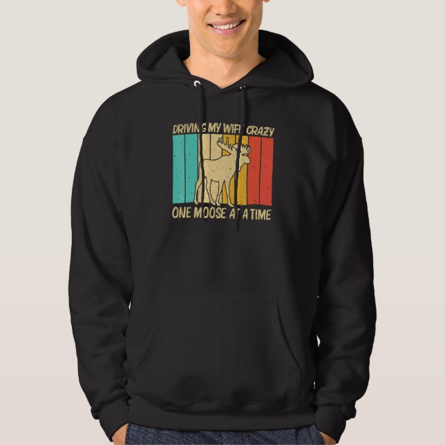 Sudadera Alce Cool Para Hombres Chicos Alce Ciervo Toro Alc (Anverso)