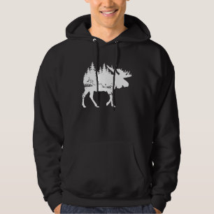 Sudadera Alce Naturaleza Alaska Senderismo Pesca Camping Ca