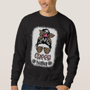 Sudadera Alegre animador de Nana Leopard Messy Bun Bleached