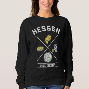 Sudadera Alegre Hessen Life Bebida Hessen Comida Sauc verde