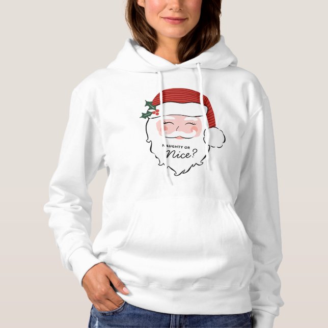 Sudadera Alegre Santa Face | Nocivo o Niza? Camiseta (Anverso)