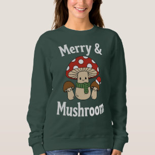 Sudadera Alegre y Hongo, Cute Christmas Toadstools