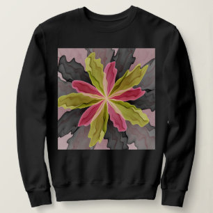 Sudadera Alegría, antracita verde rosada Fantasía Flower Fr