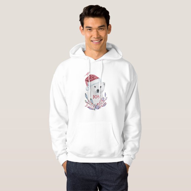 Sudadera Alegría de los Navidades de pájaro Gorra de oso po (Anverso completo)