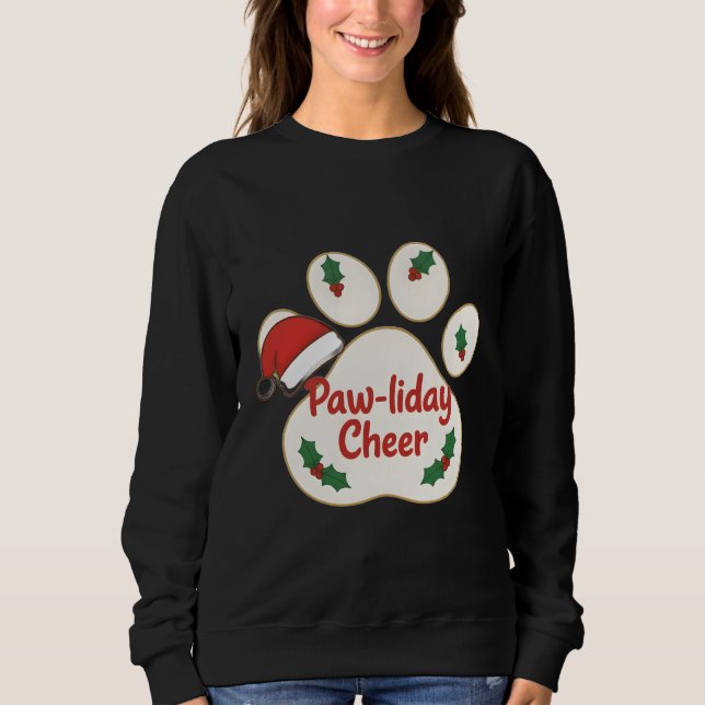 Sudadera  Alegría de Paw-liday (Anverso)