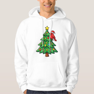 Sudadera Alegría del árbol de Navidad cardenal