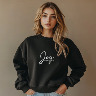 Sudadera Alegría Negra Para El Mundo De La Prensa De Sudade