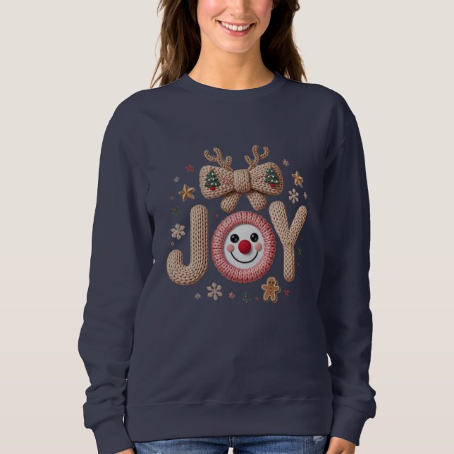 Sudadera Alegría tejida en vacaciones (Anverso)