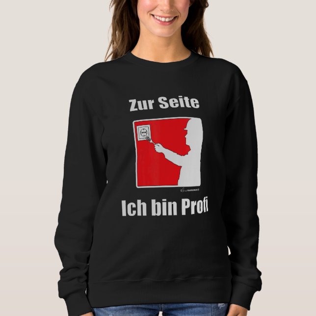 Sudadera Alemán de Electricidad Zum Seitich Bin Profi (Anverso)