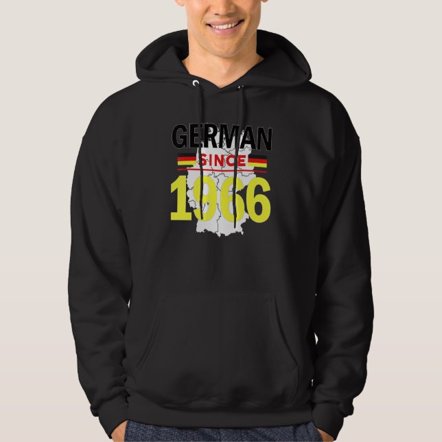 Sudadera Alemán desde 1966 Heredar Rótulo de Orgullo de Ban (Anverso)
