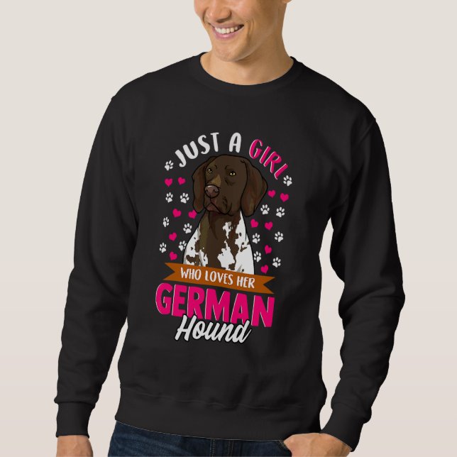 Sudadera Alemán Perro de Hound Deutsche Bracke Mama Love Ge (Anverso)
