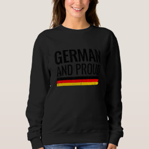 Sudadera Alemán y orgulloso bandera vintage de Alemania
