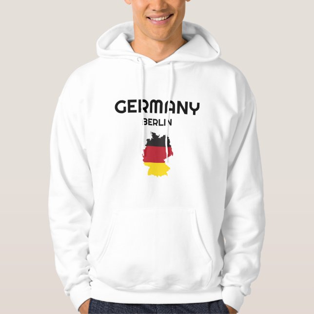 Sudadera Alemania, Alemania, país, bandera de Alemania, ale (Anverso)