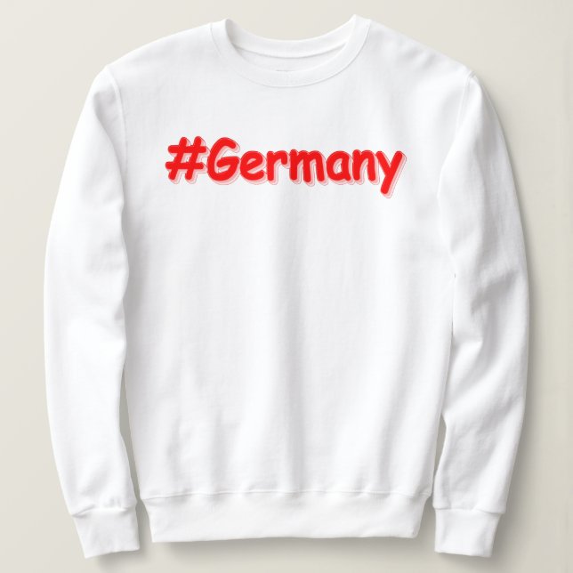 Sudadera "#Alemania" Diseño Lindo. Comprar Ahora (Anverso del diseño)