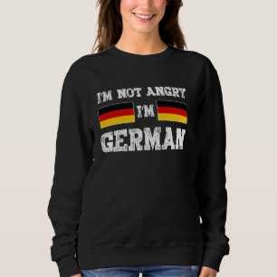 Sudadera Alemania Divertido No estoy enojado Soy alemán alt