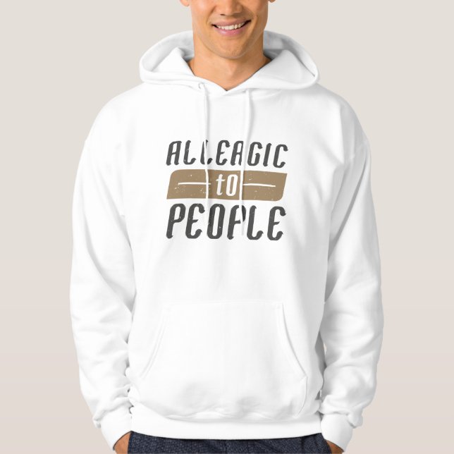 Sudadera Alérgico a personas (Anverso)