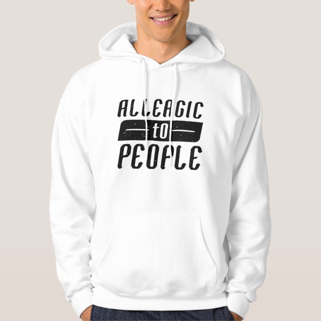 Sudadera Alérgico a personas (Anverso)