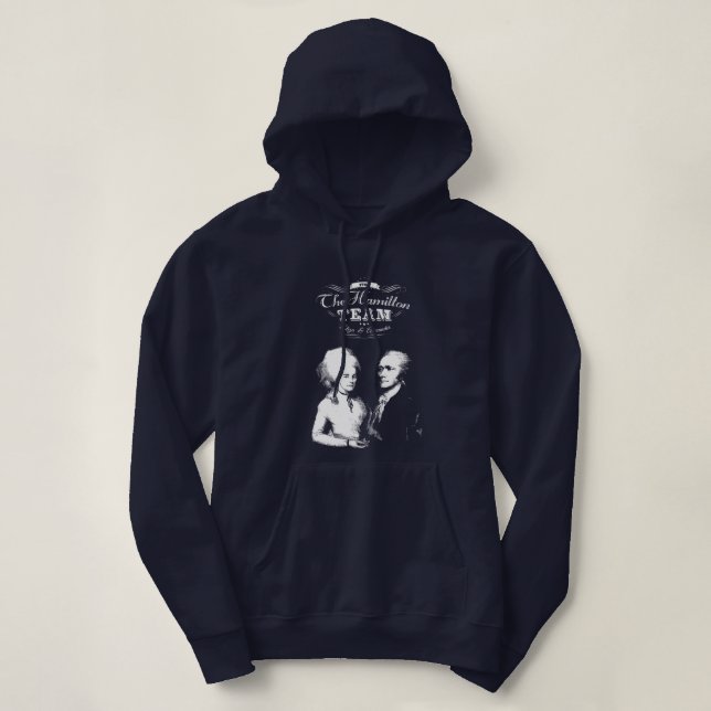 Sudadera Alexander Hamilton, Eliza. Regalos de la historia. (Diseño del anverso)