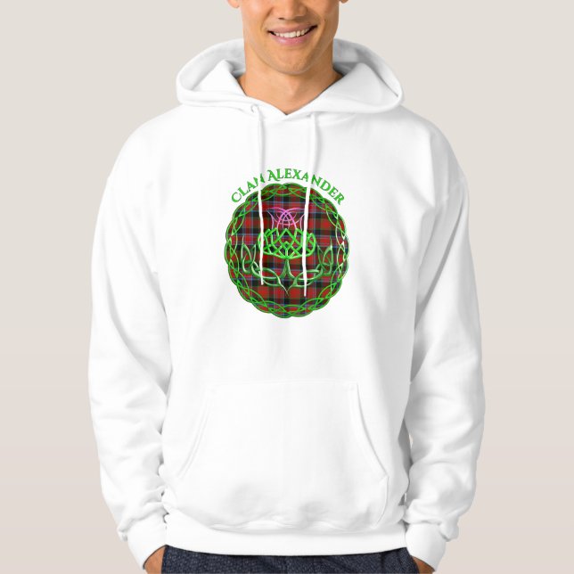 Sudadera Alexander Scottish Tartan Celtic Thistle (Anverso)