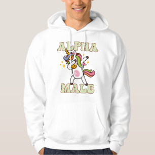 Sudadera Alfa macho Irono Unicornio 1