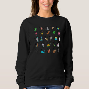 Sudadera Alfabetización Animal A A A Z Aprender Diversión P