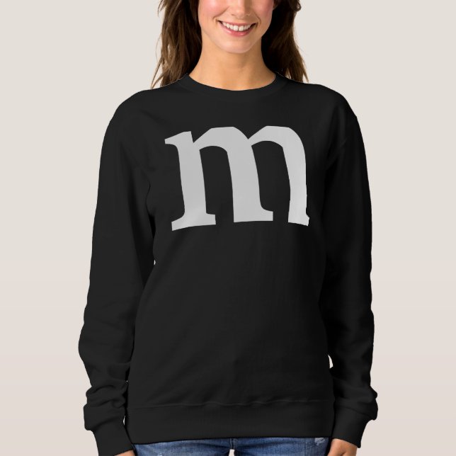 Sudadera Alfabeto Funda inferior de letra M (Anverso)