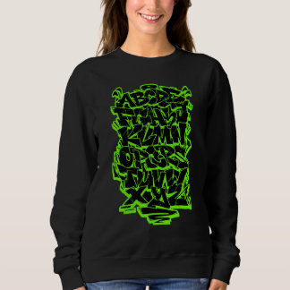 Sudadera Alfabeto Grafiti Wildstyle Hip Hop Calle Urbano