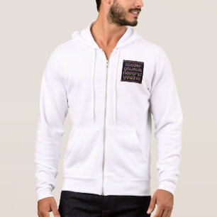 Sudadera Alfabeto Neón Brillante Rosa y Amarillo Retro de l