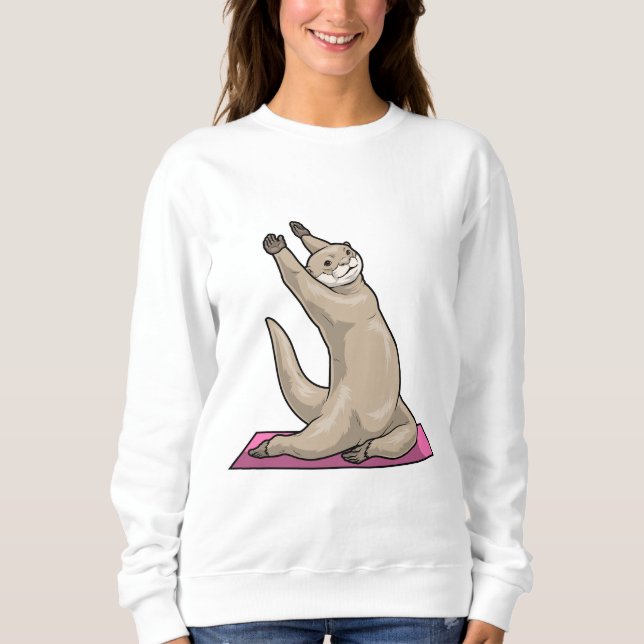 Sudadera Alfombrilla de yoga de nutria Yoga (Anverso)