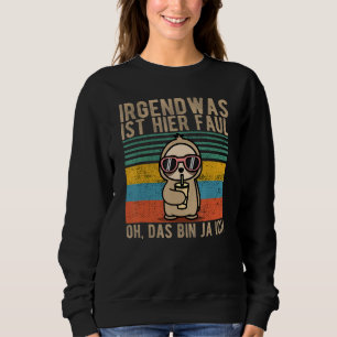 Sudadera Algo Está Aquí Los Colegas De Oficinas Lazy Sloth