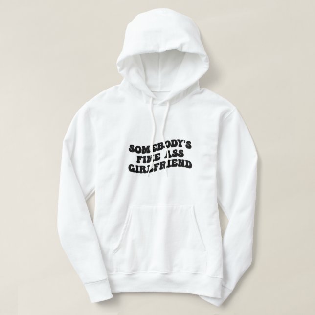 Sudadera alguien buena novia (Diseño del anverso)