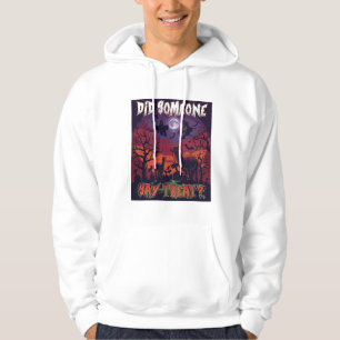 Sudadera ¿Alguien dijo regalo Halloween Alpaca Bruja Luna 
