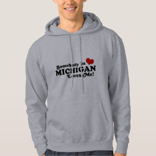 Sudadera Alguien En Michigan Me Ama