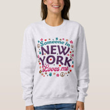 Alguien en Nueva York Me Ama Diseño Retro Divertid