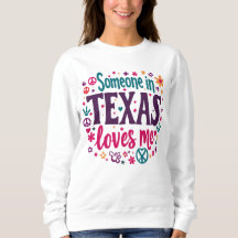 Alguien en Texas Me Ama - Arte Retro Hippie de Tex