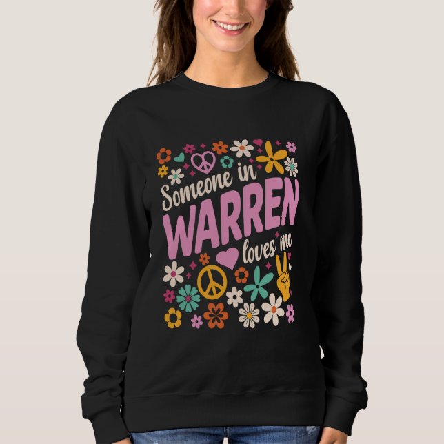Sudadera Alguien En Warren Me Ama (Anverso)