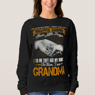 Sudadera Alguien Me Tiene Envuelto En Su Pequeño Dedo